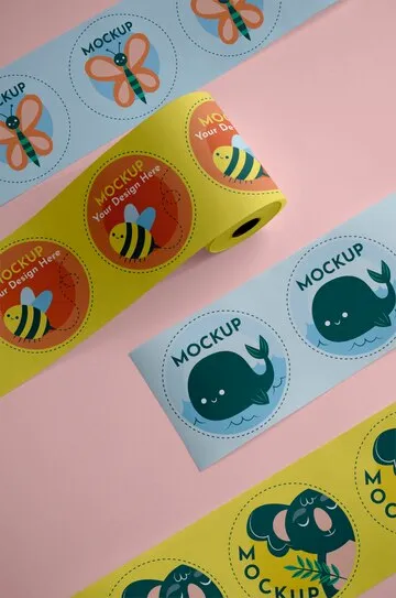 Serviço e criação de adesivos personalizados Imagem ilustrativa de Serviço e criação de adesivos personalizados